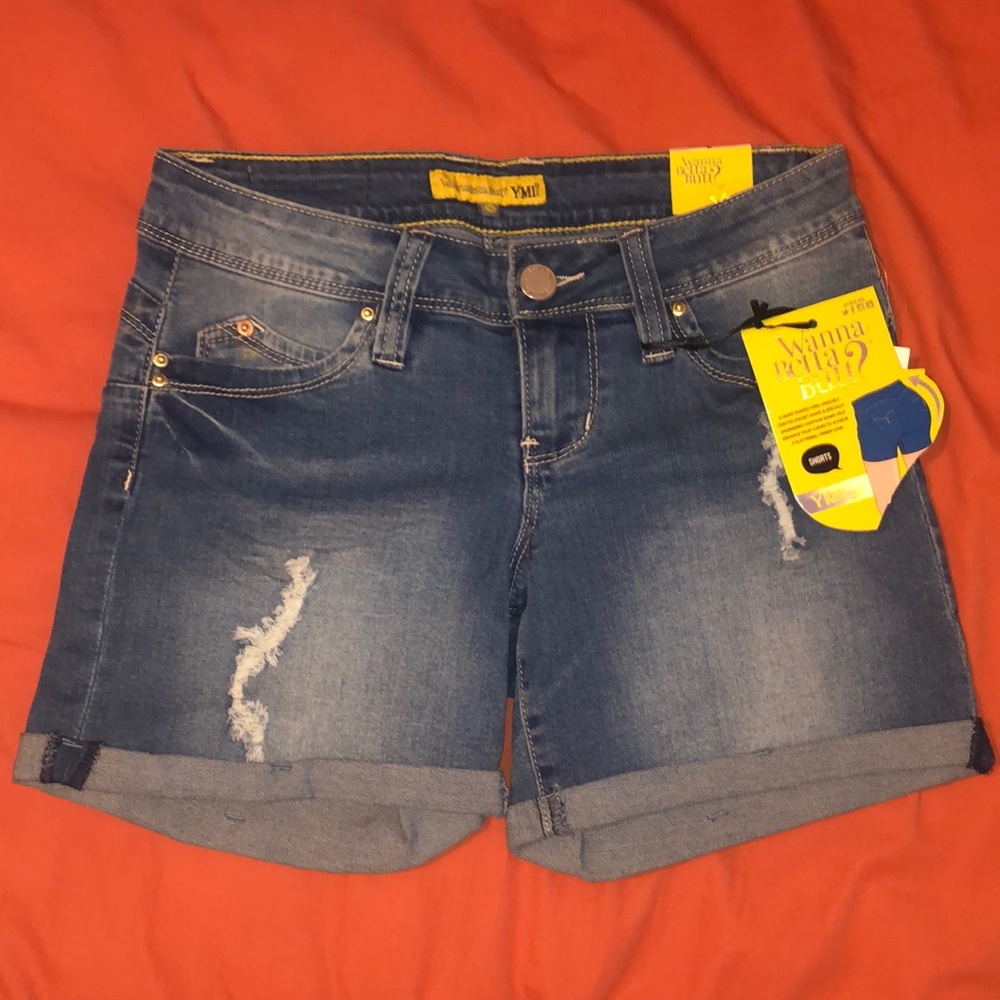 YMI Wanna Betta Butt? Denim Blue Shorts